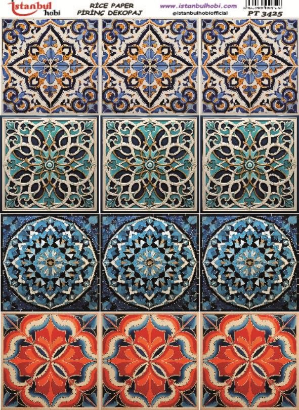 Pirinç Dekopaj Kağıdı 30x42cm PT-3425