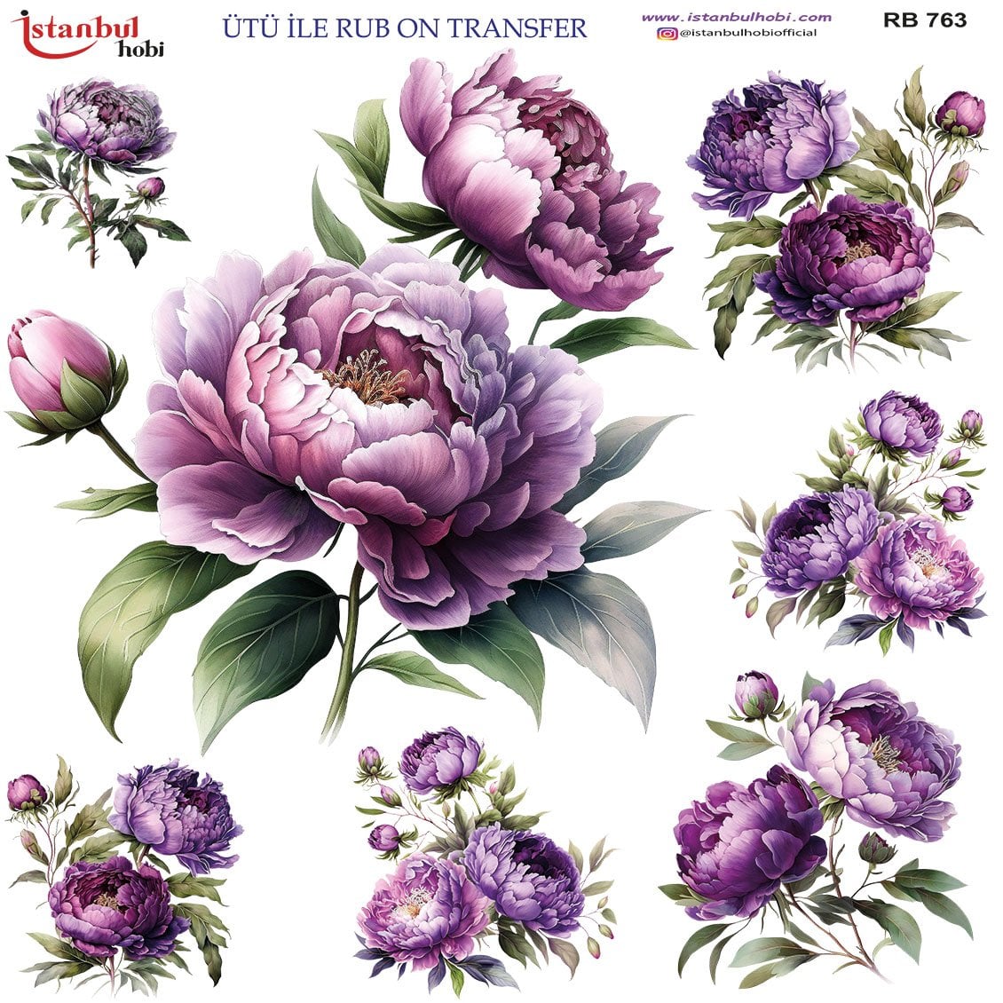 Ütü İle Rub On Transfer 30x30cm RB763