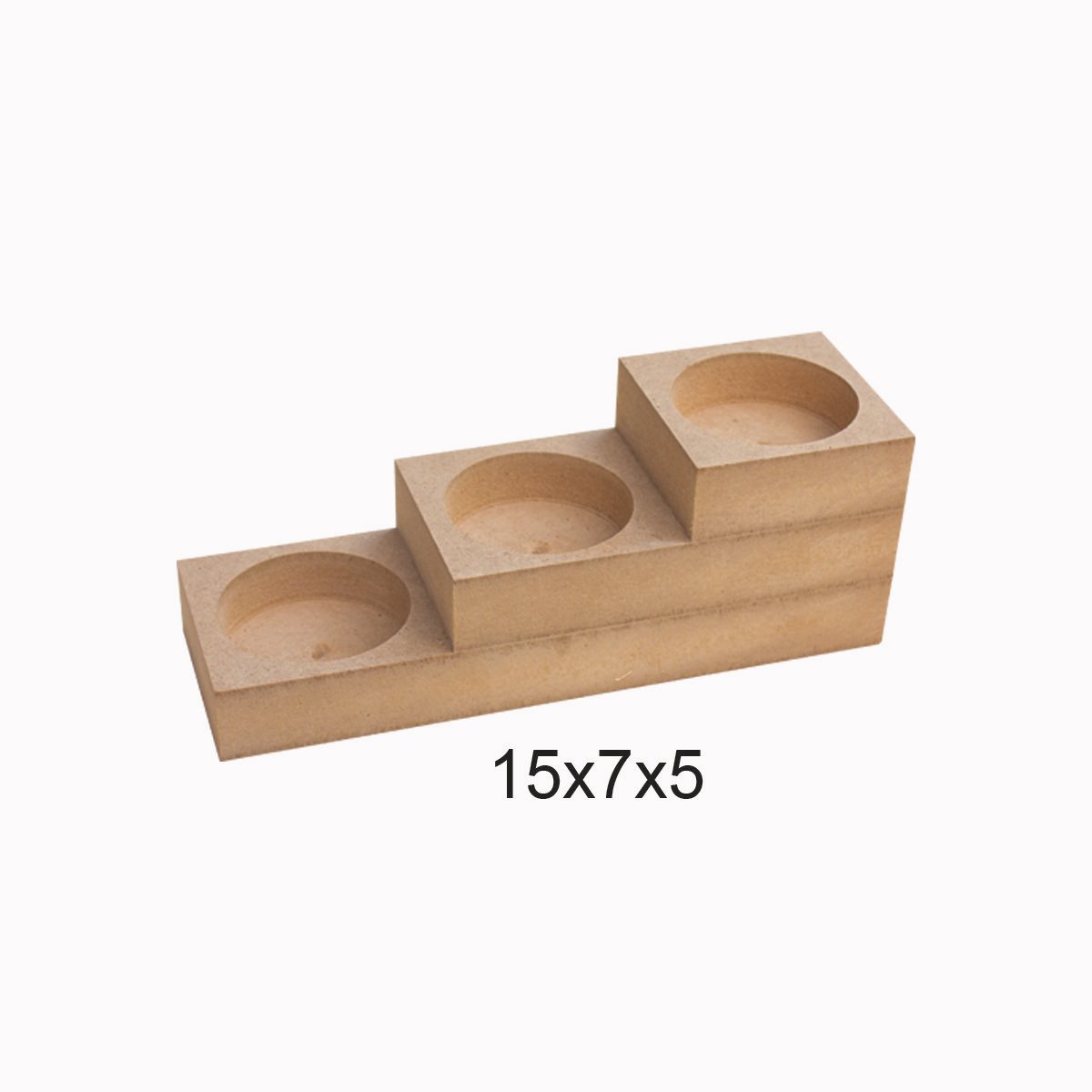Ahşap Merdiven Lıght Mumluk 15x7x5cm ŞA167
