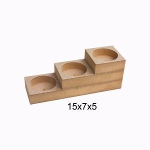 Ahşap Merdiven Lıght Mumluk 15x7x5cm ŞA167