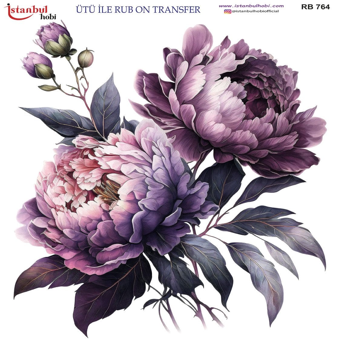 Ütü İle Rub On Transfer 30x30cm RB764