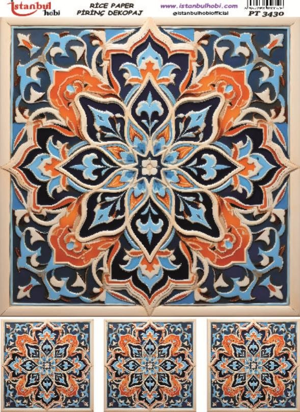 Pirinç Dekopaj Kağıdı 30x42cm PT-3430
