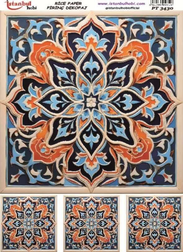 Pirinç Dekopaj Kağıdı 30x42cm PT-3430