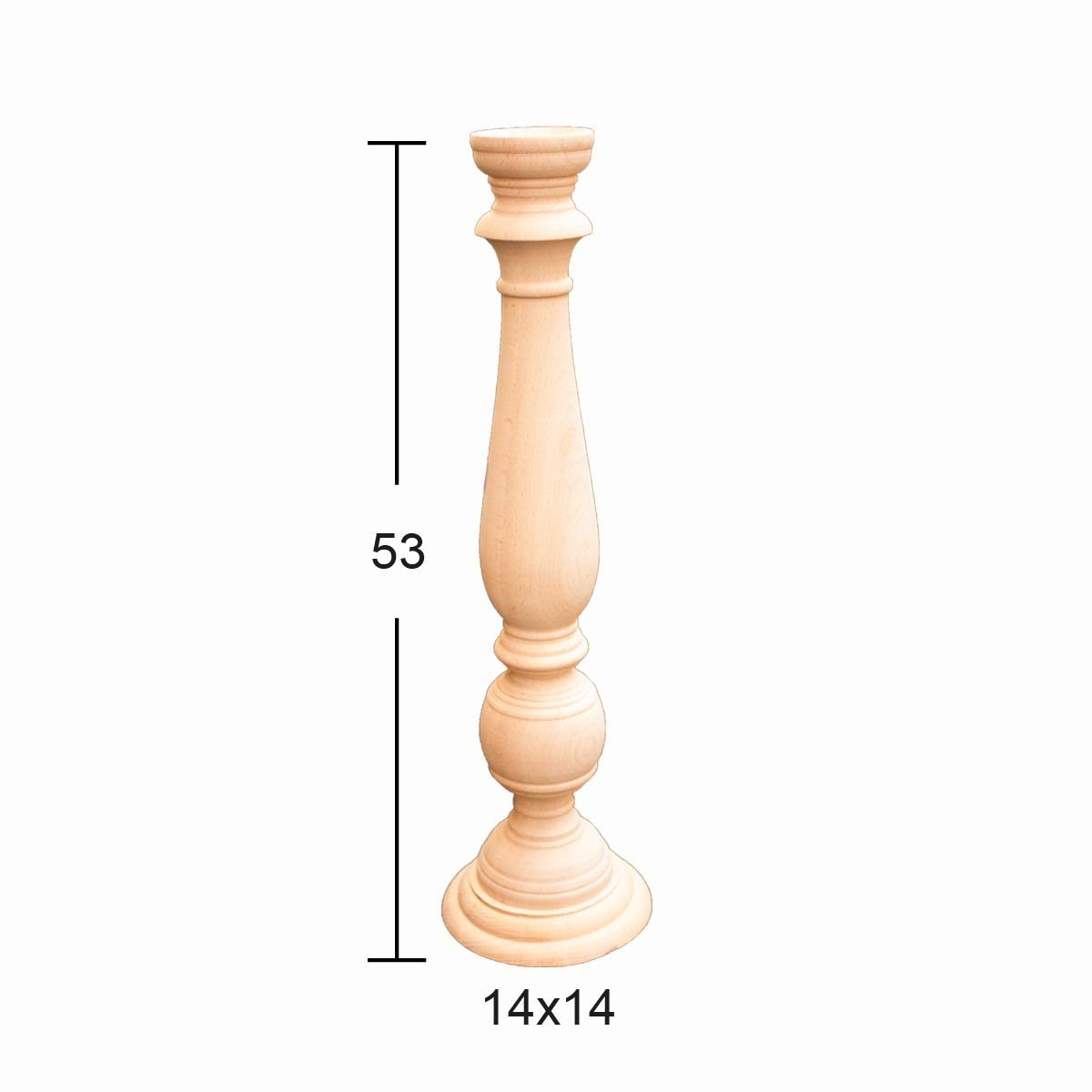 Ahşap Orta Yer Şamdan 53x14cm ŞA12