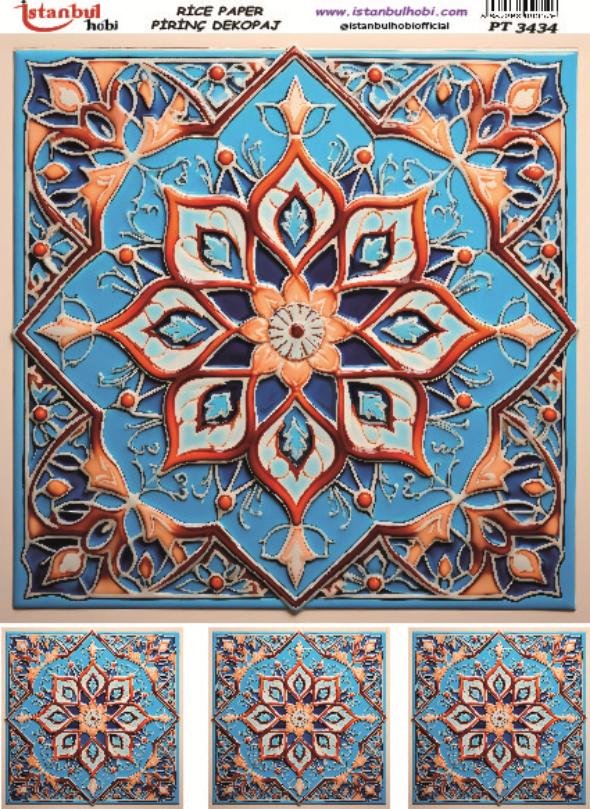 Pirinç Dekopaj Kağıdı 30x42cm PT-3434