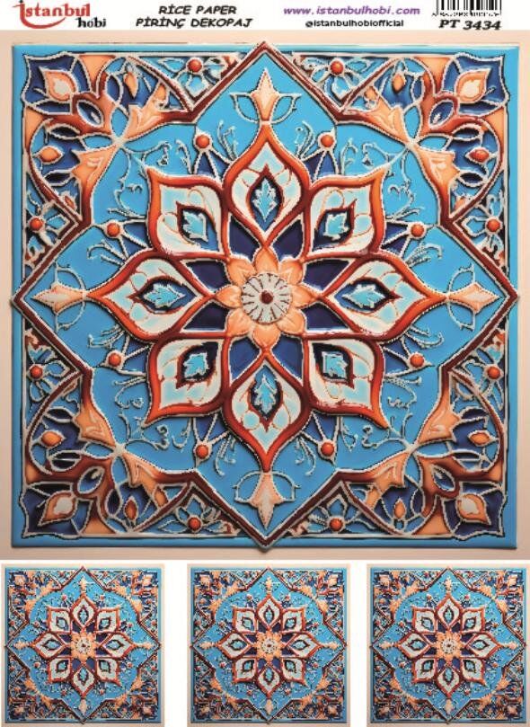 Pirinç Dekopaj Kağıdı 30x42cm PT-3434