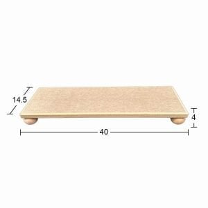 Ahşap Uzun Dikdörtgen Top Ayaklı Sunumluk 40x14,5cm SN31