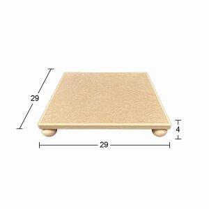 Ahşap Kare Top Ayaklı Sunumluk 29x29cm SN29