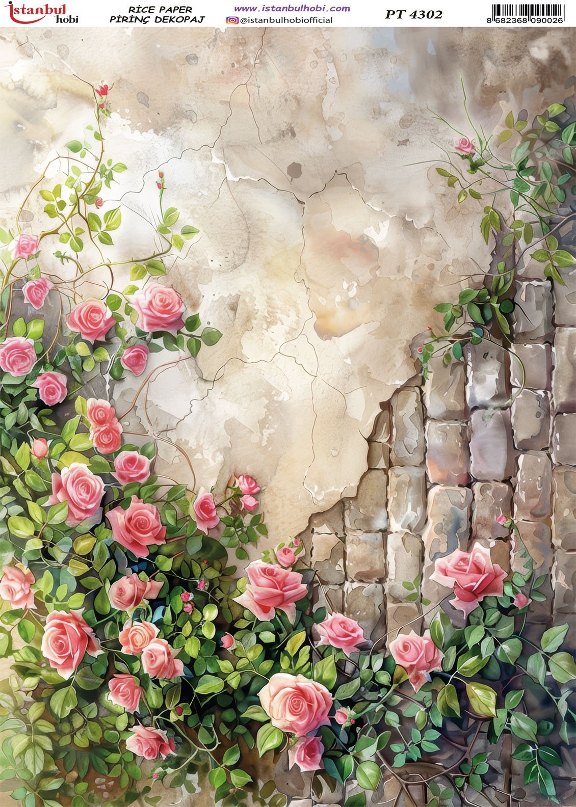 Pirinç Dekopaj Kağıdı 30x42cm PT-4302