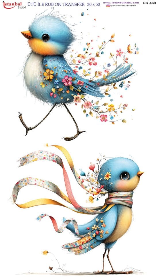 Ütü İle Rub On Transfer 30x50cm CK469