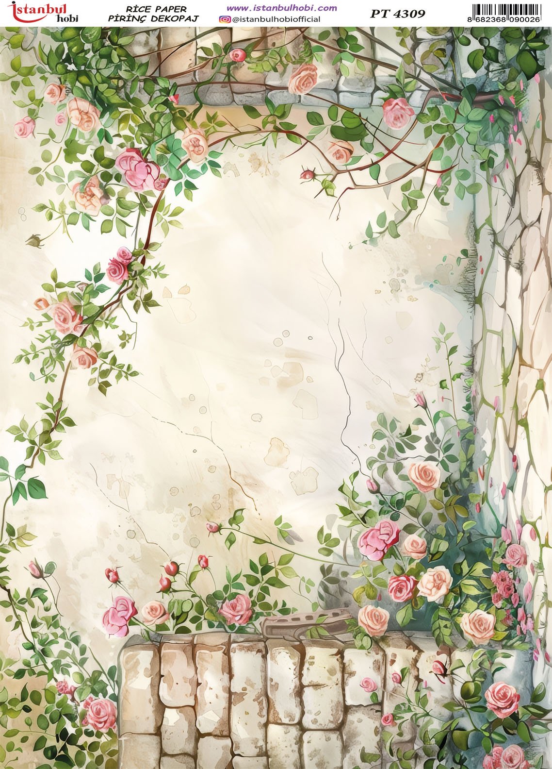 Pirinç Dekopaj Kağıdı 30x42cm PT-4309