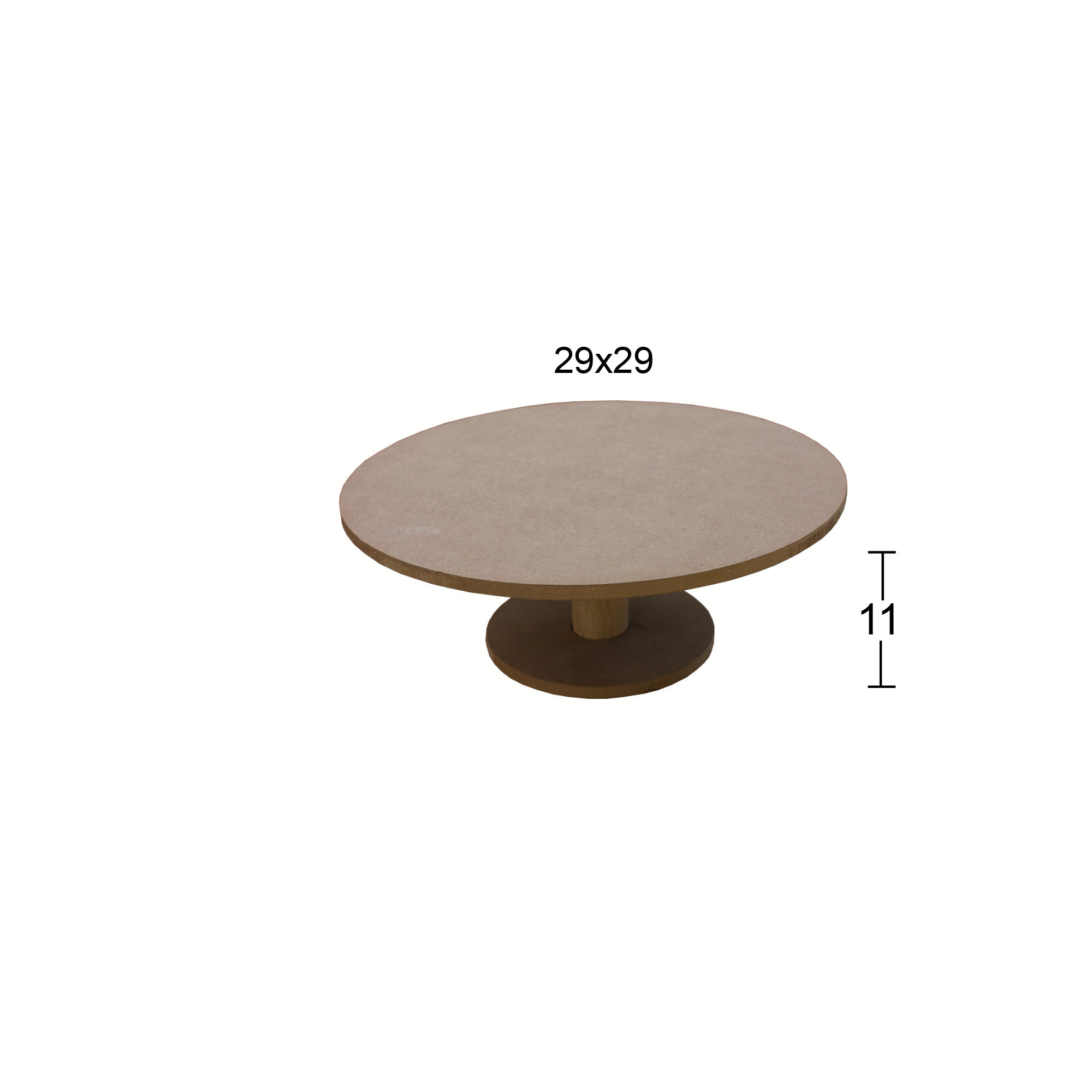 Ahşap Yuvarlak Servis Standı 11x29cm L175