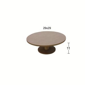 Ahşap Yuvarlak Servis Standı 11x29cm L175