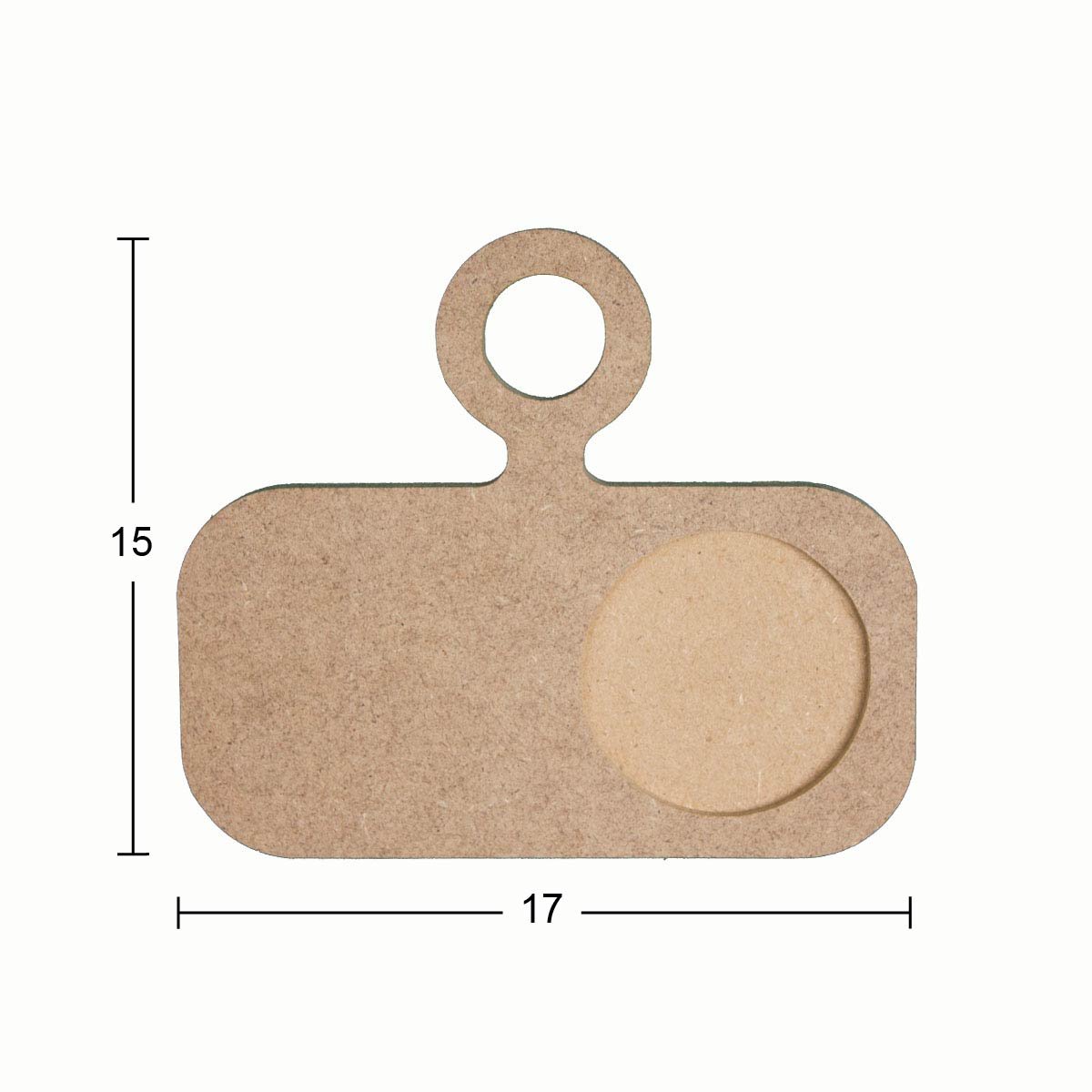Ahşap Sunumluk 15x17cm L384