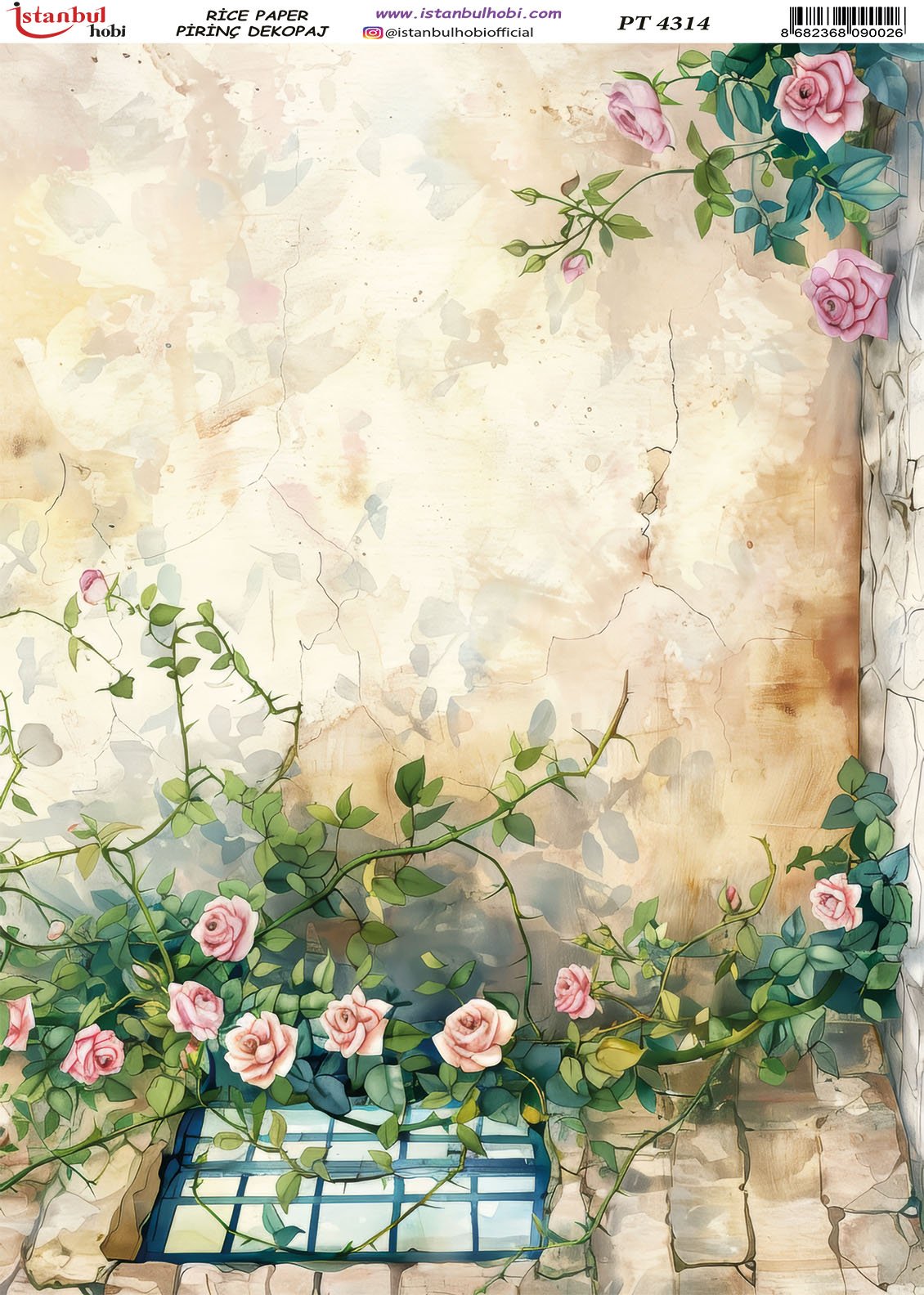 Pirinç Dekopaj Kağıdı 30x42cm PT-4314