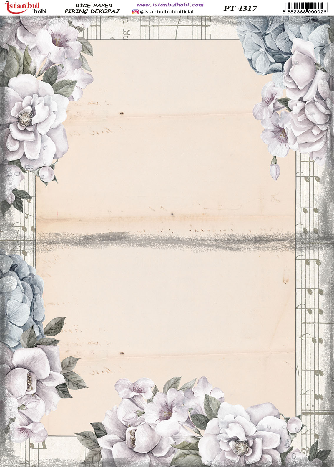 Pirinç Dekopaj Kağıdı 30x42cm PT-4317