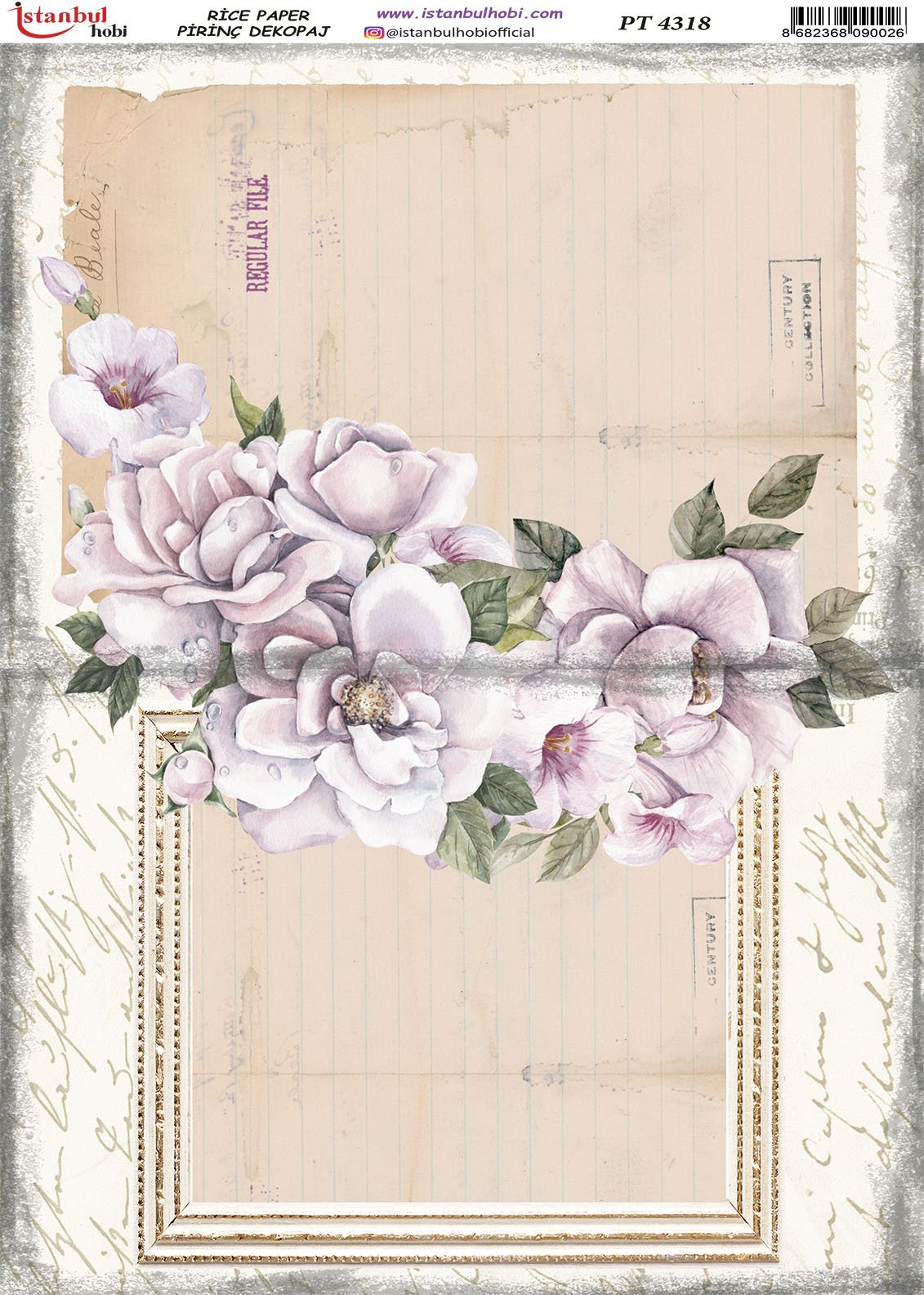 Pirinç Dekopaj Kağıdı 30x42cm PT-4318