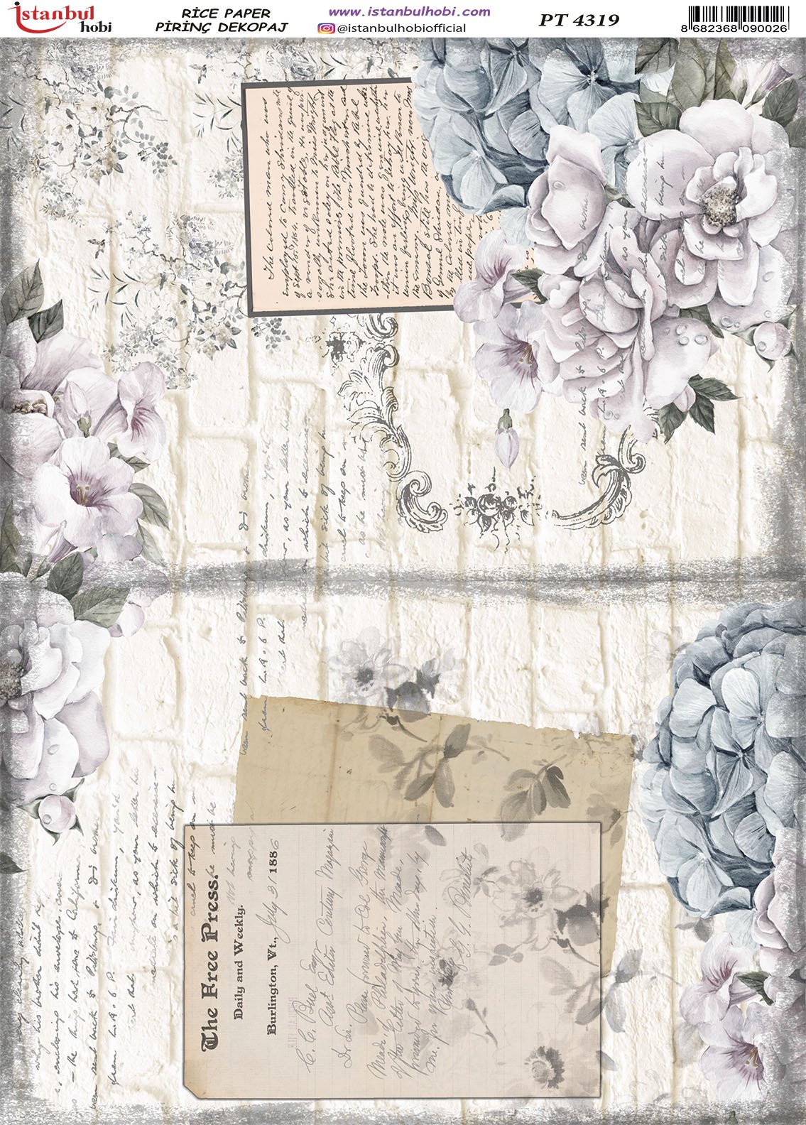 Pirinç Dekopaj Kağıdı 30x42cm PT-4319