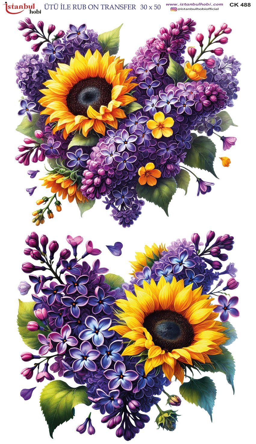 Ütü İle Rub On Transfer 30x50cm CK488