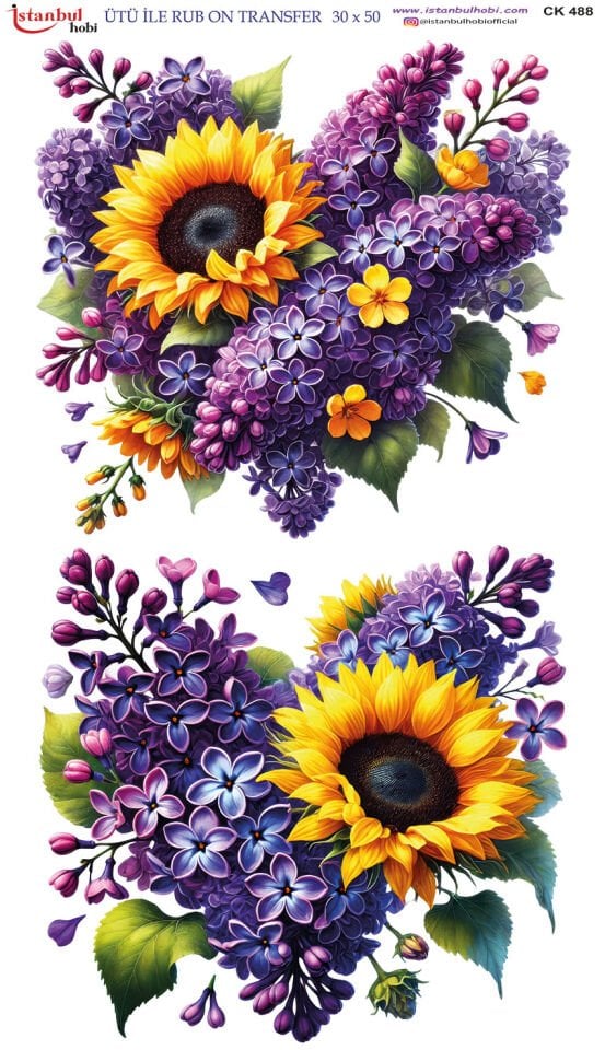 Ütü İle Rub On Transfer 30x50cm CK488