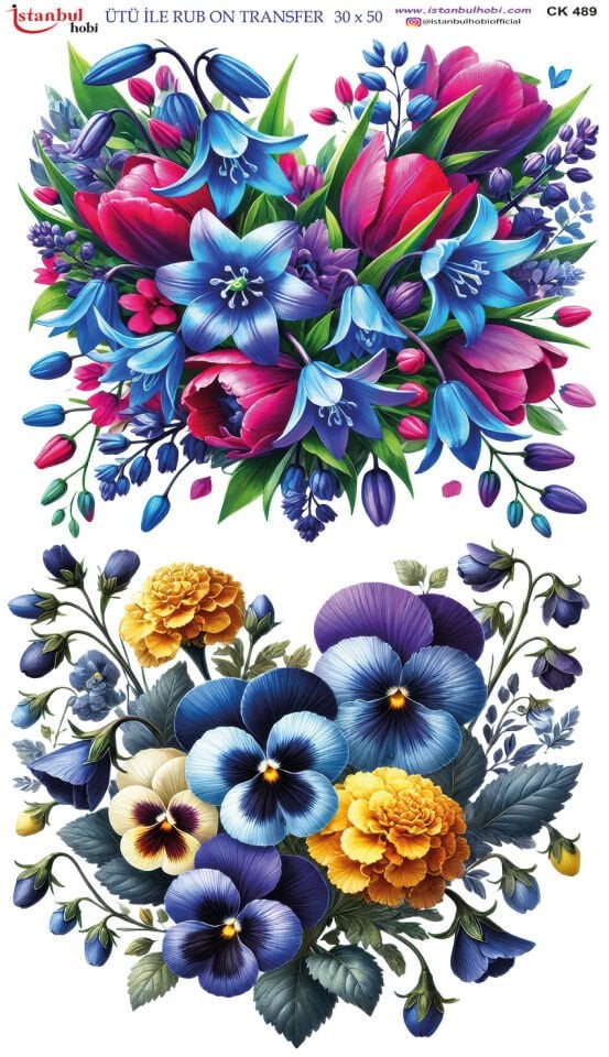 Ütü İle Rub On Transfer 30x50cm CK489