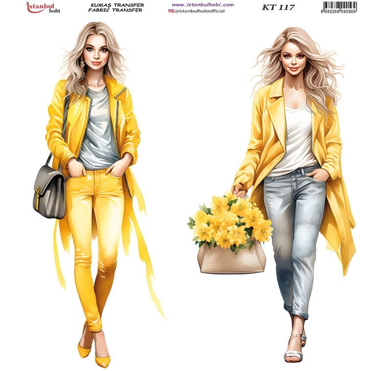 Kumaş Transfer Kağıdı 20x20cm KT-117