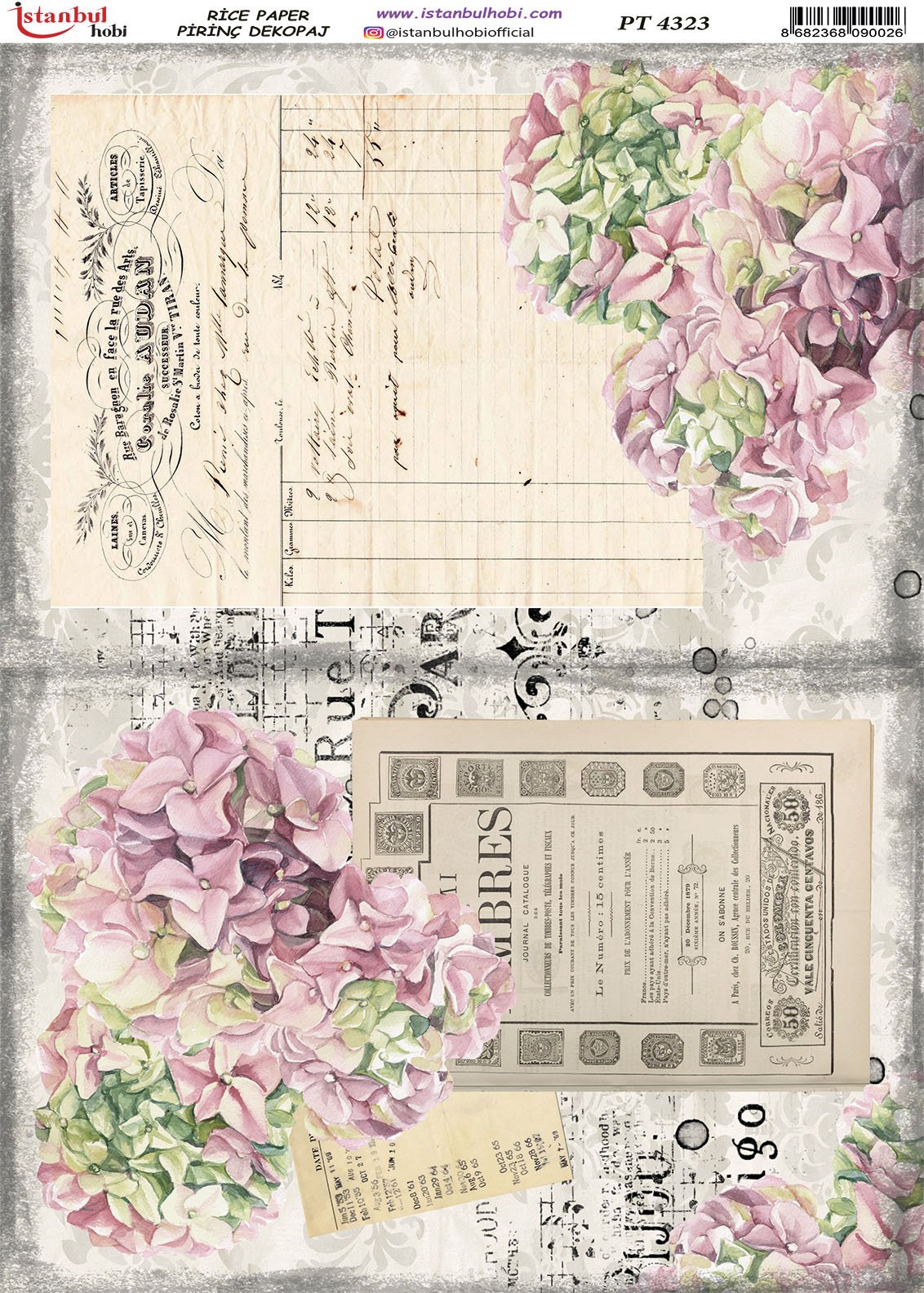 Pirinç Dekopaj Kağıdı 30x42cm PT-4323
