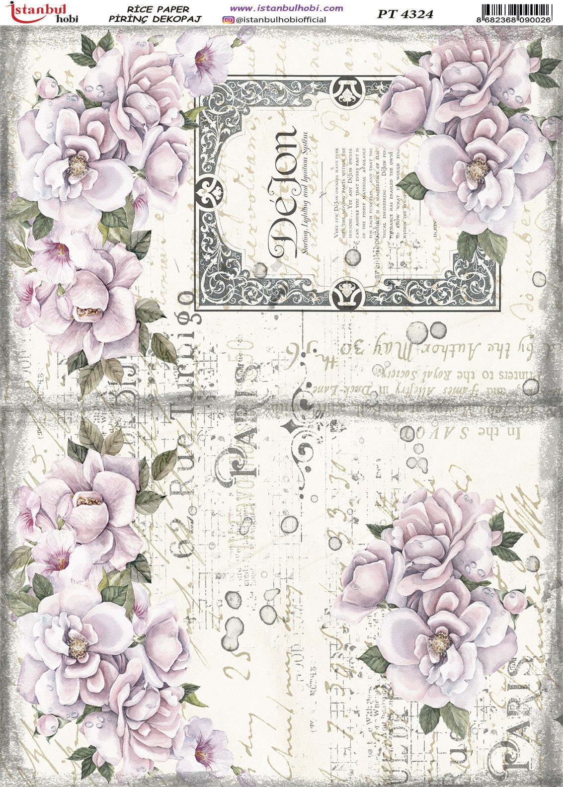 Pirinç Dekopaj Kağıdı 30x42cm PT-4324