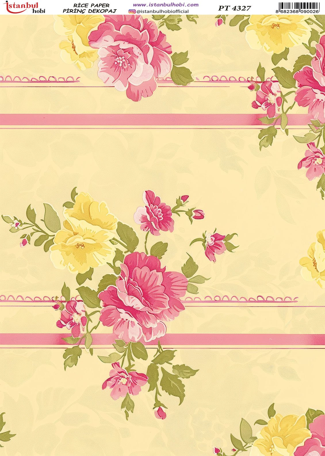 Pirinç Dekopaj Kağıdı 30x42cm PT-4327