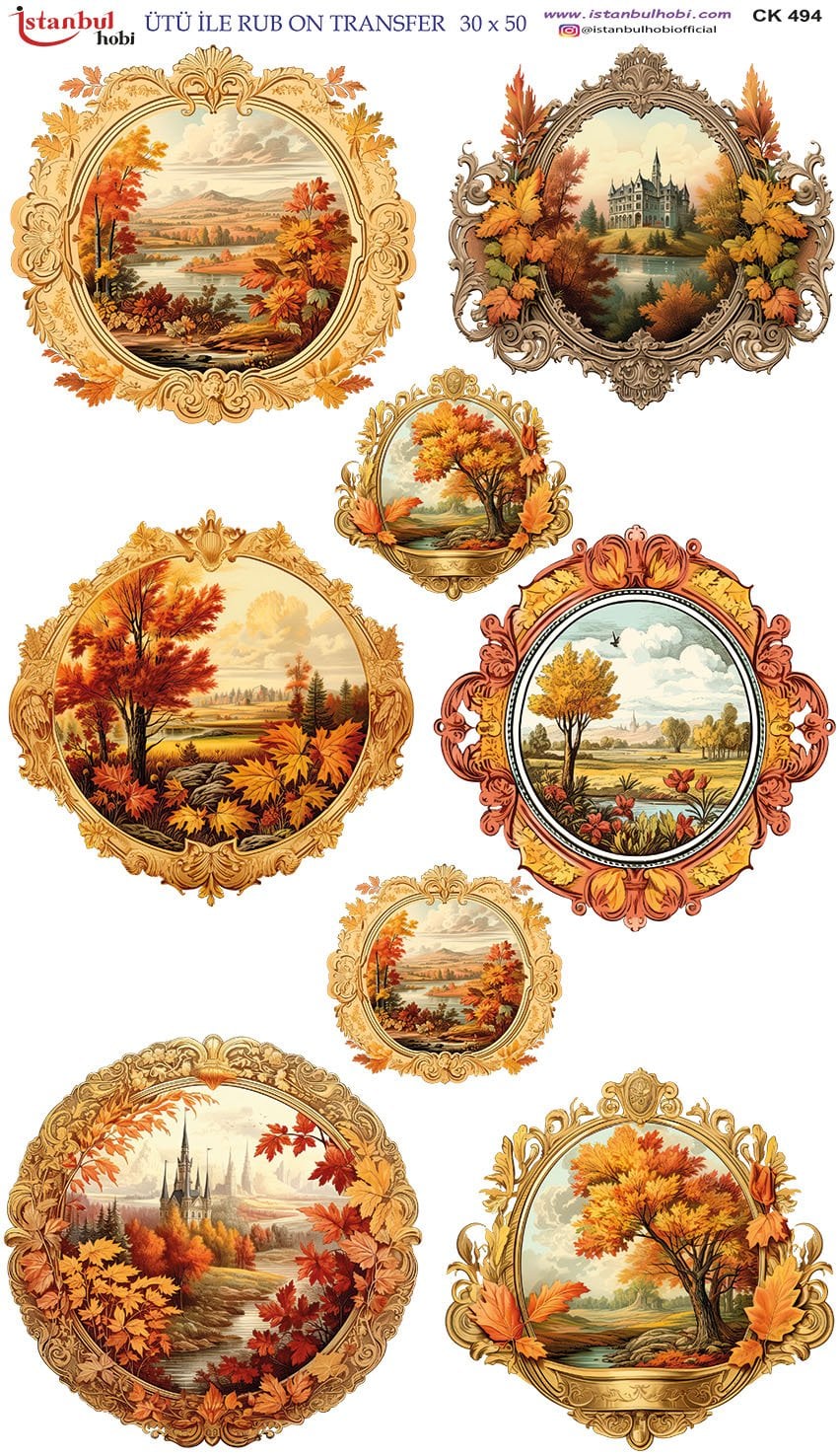 Ütü İle Rub On Transfer 30x50cm CK494