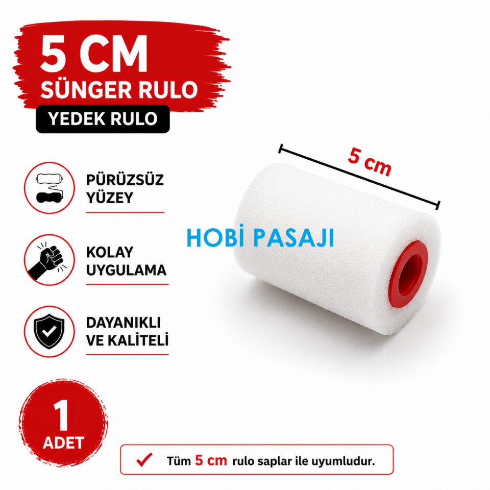 Sünger Rulo Yedek 5cm