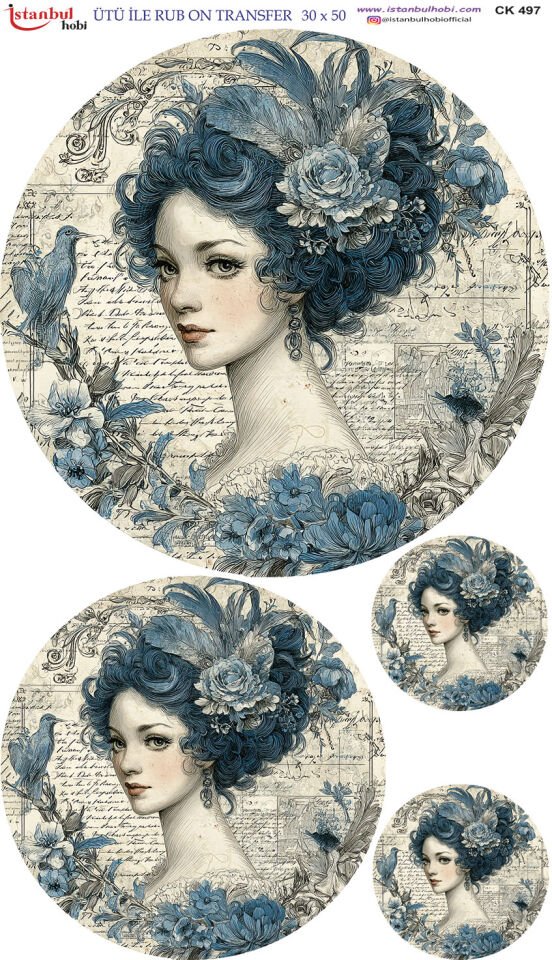 Ütü İle Rub On Transfer 30x50cm CK497