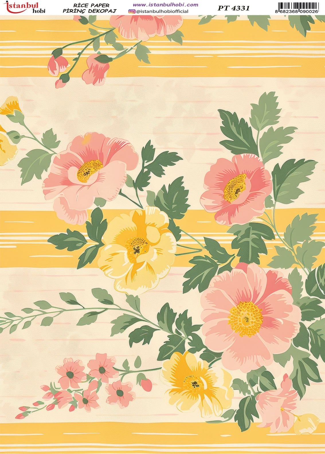 Pirinç Dekopaj Kağıdı 30x42cm PT-4331