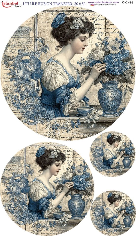 Ütü İle Rub On Transfer 30x50cm CK498
