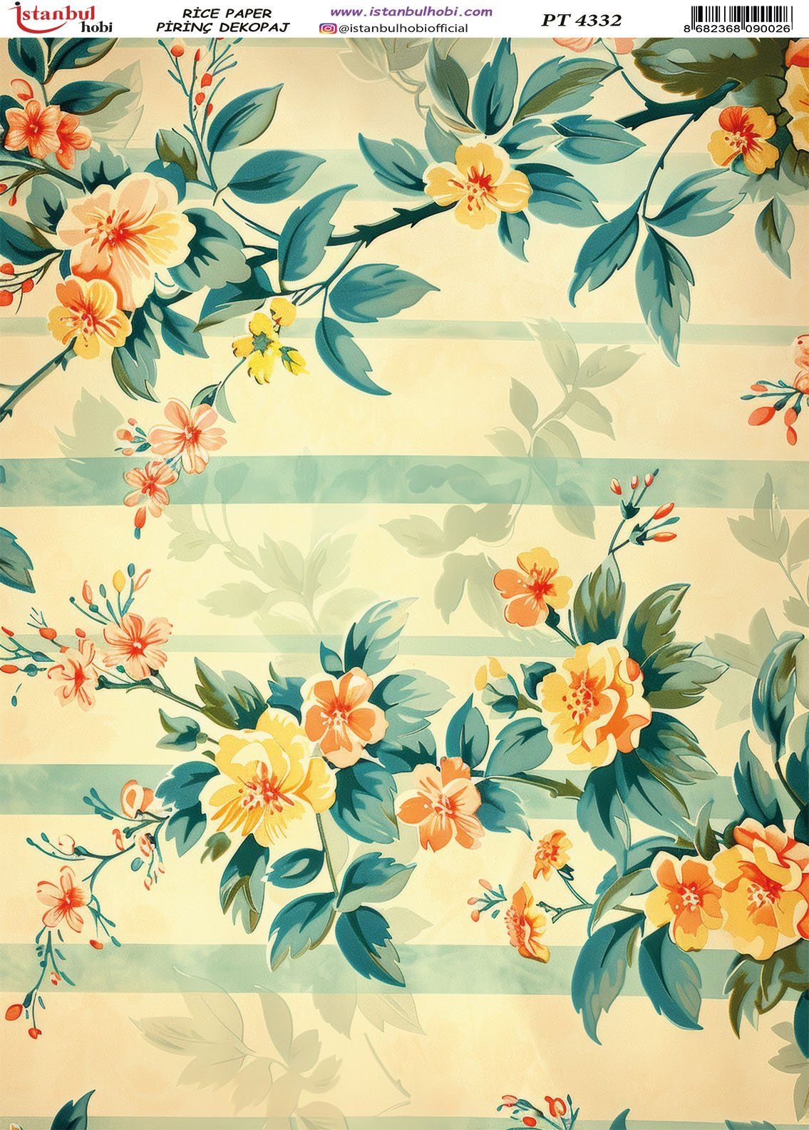 Pirinç Dekopaj Kağıdı 30x42cm PT-4332