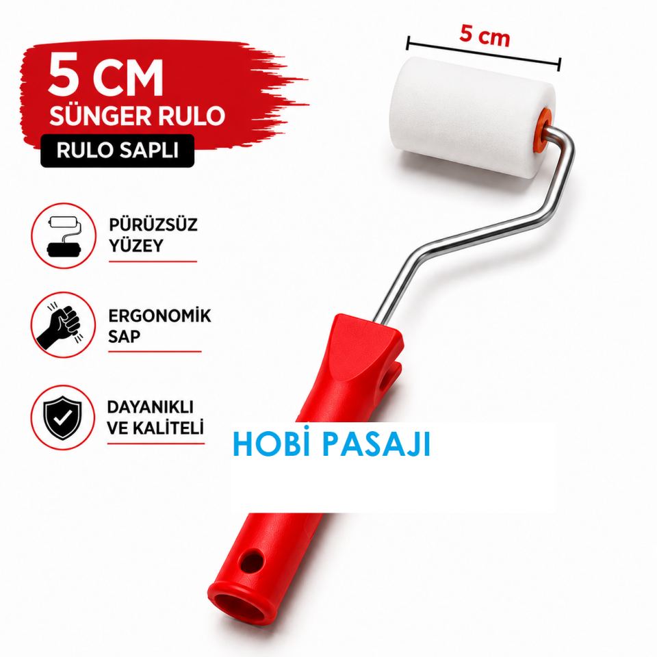 Sünger Rulo Fırça 5cm