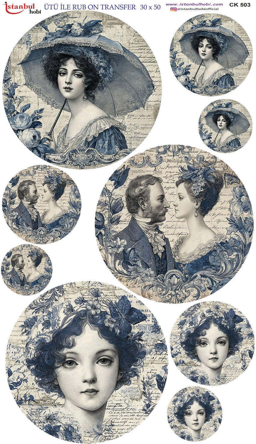 Ütü İle Rub On Transfer 30x50cm CK503