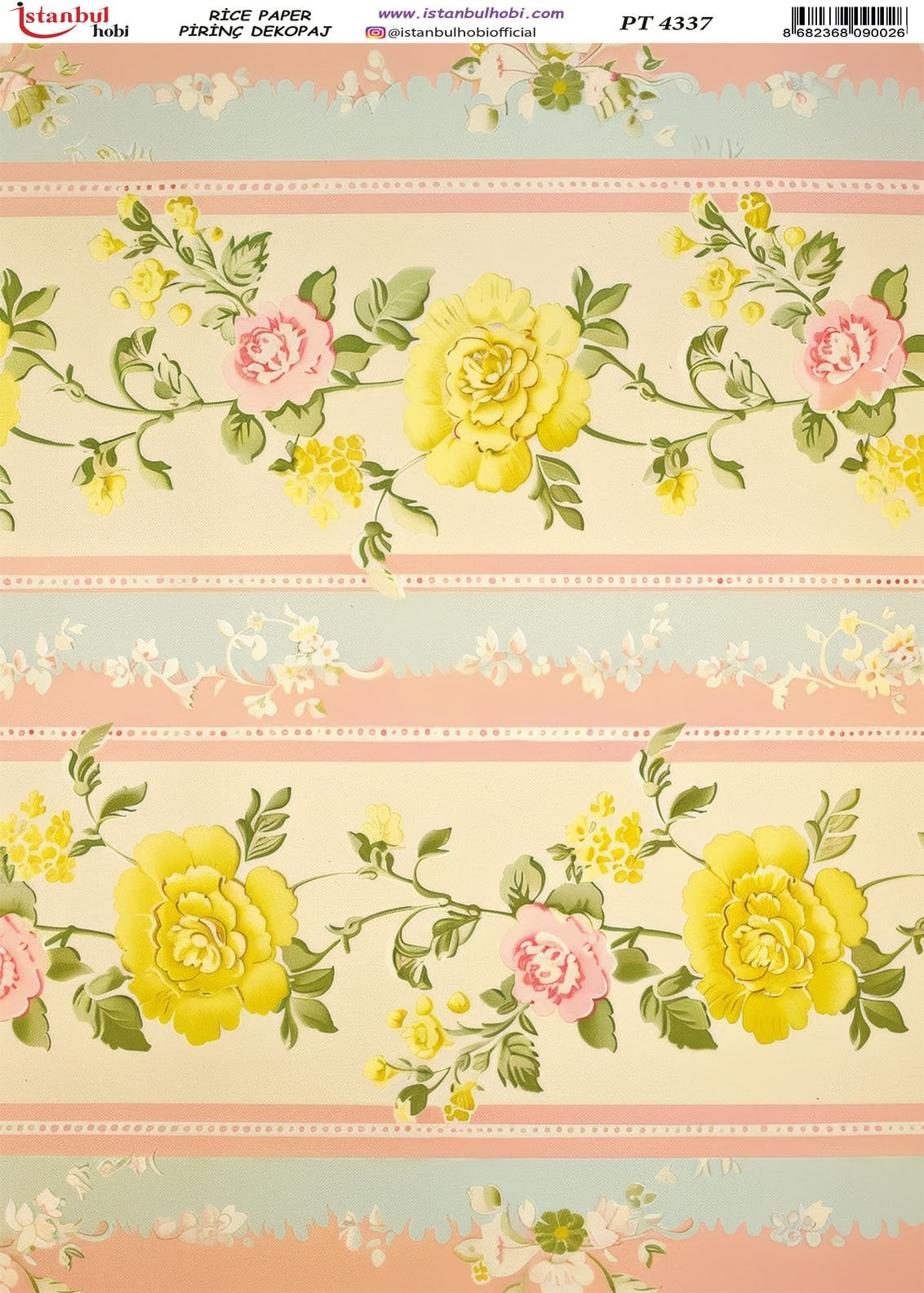 Pirinç Dekopaj Kağıdı 30x42cm PT-4337