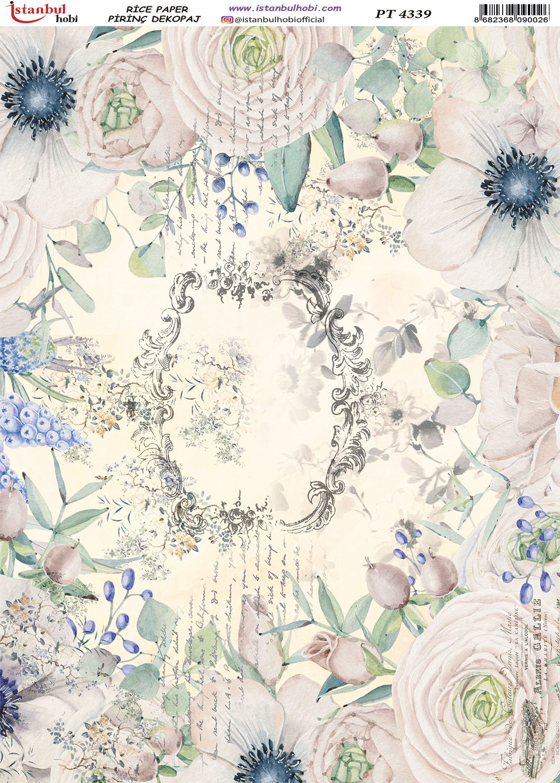 Pirinç Dekopaj Kağıdı 30x42cm PT-4339