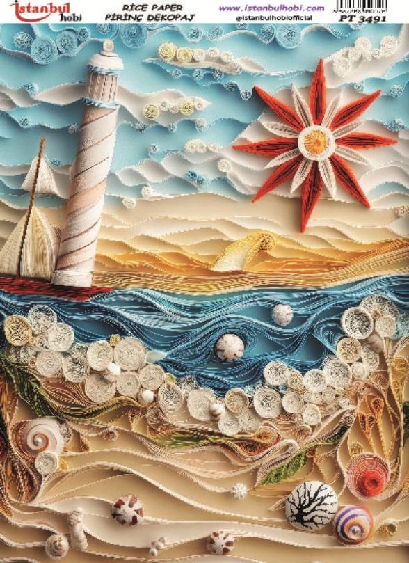 Pirinç Dekopaj Kağıdı 30x42cm PT-3491