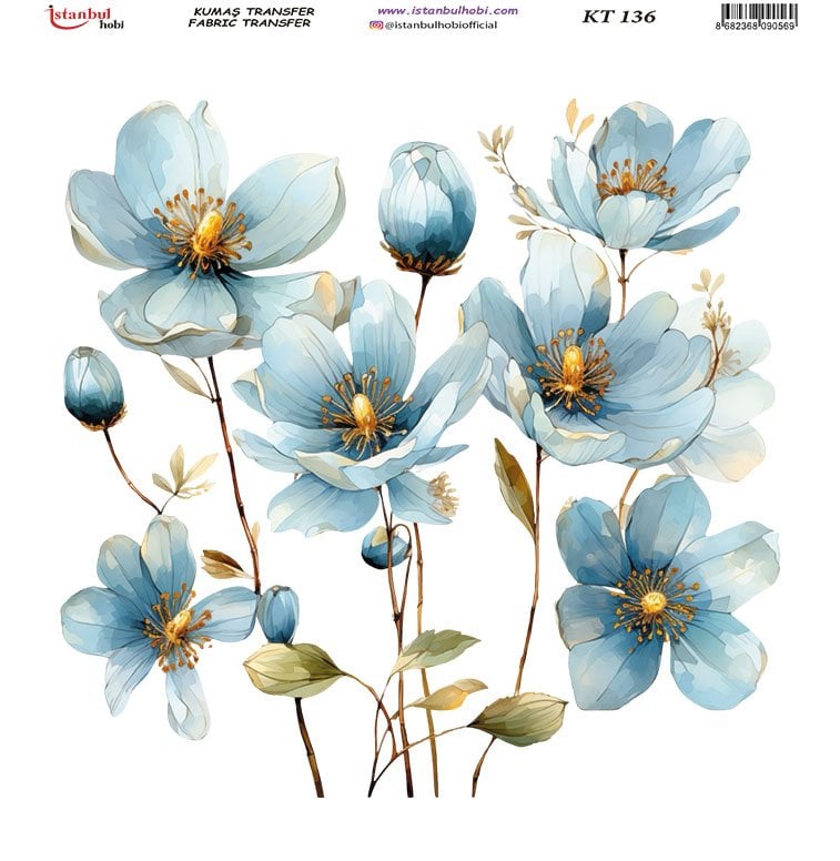 Kumaş Transfer Kağıdı 20x20cm KT-136