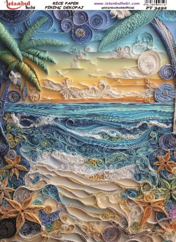 Pirinç Dekopaj Kağıdı 30x42cm PT-3492
