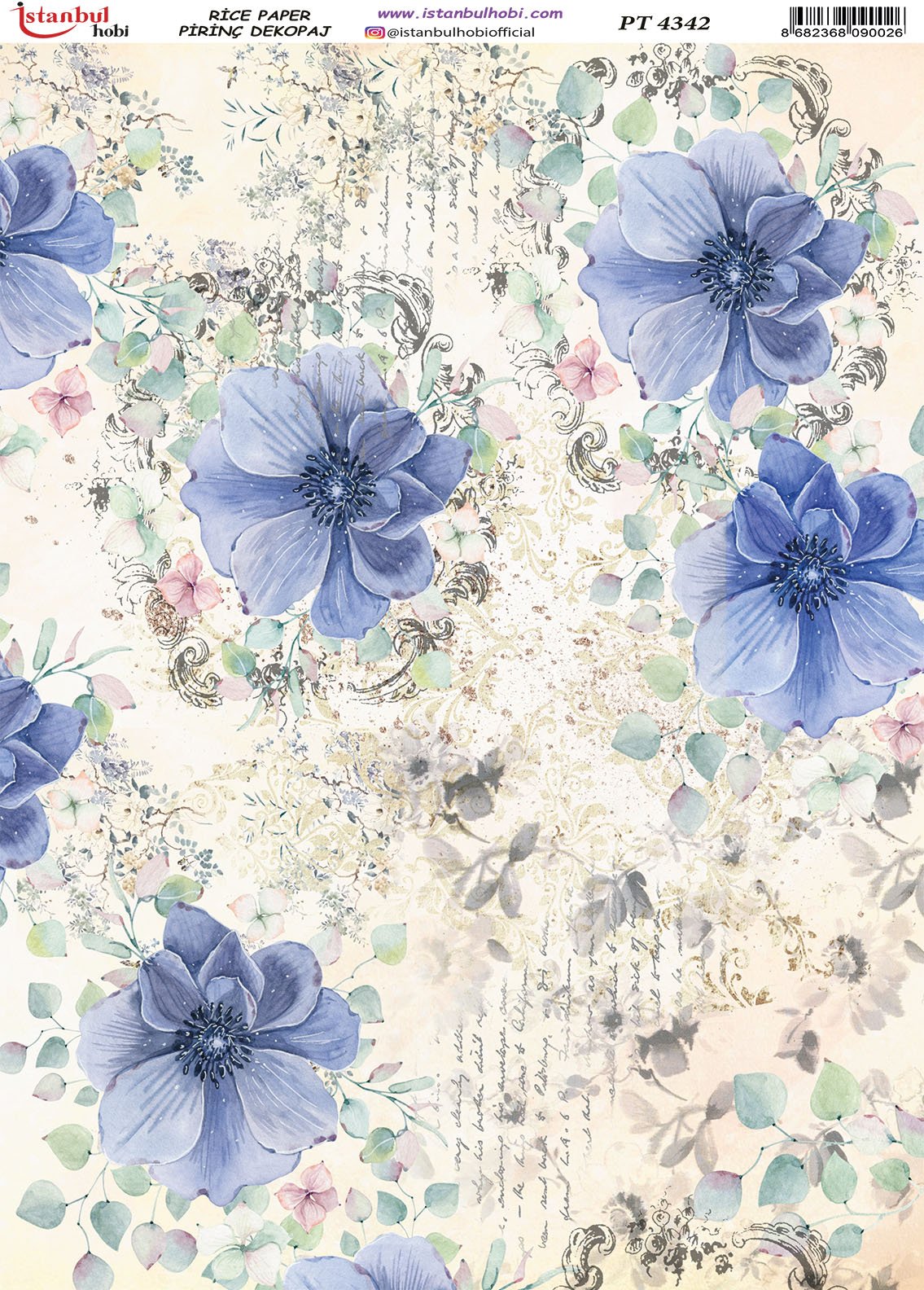 Pirinç Dekopaj Kağıdı 30x42cm PT-4342
