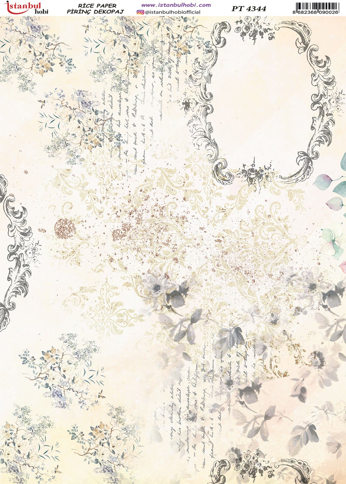 Pirinç Dekopaj Kağıdı 30x42cm PT-4344