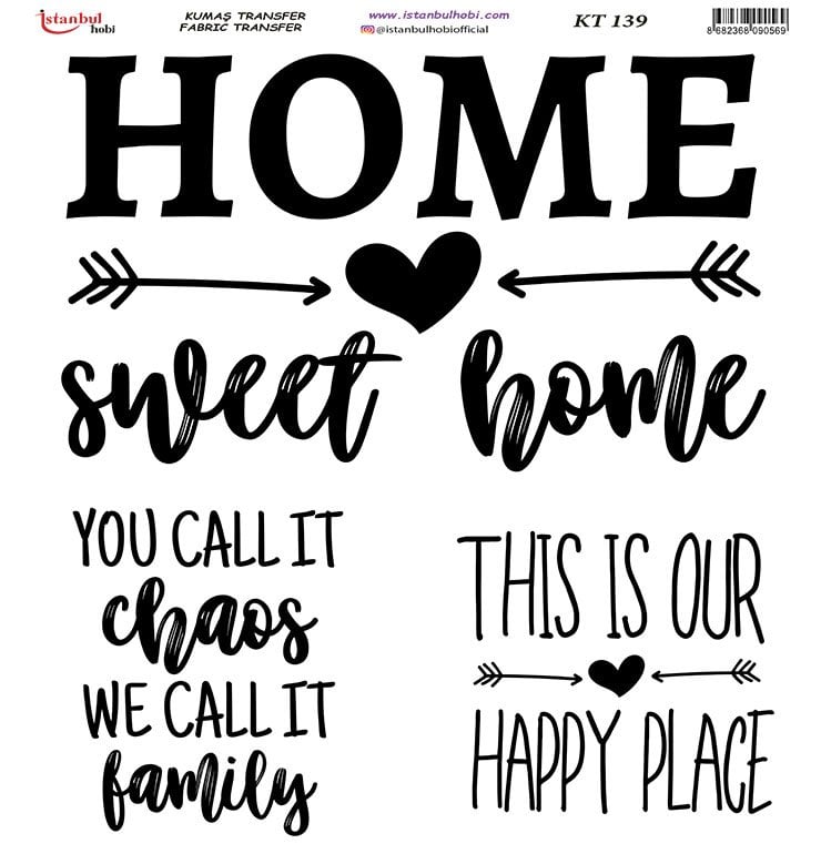 Kumaş Transfer Kağıdı 20x20cm KT-139