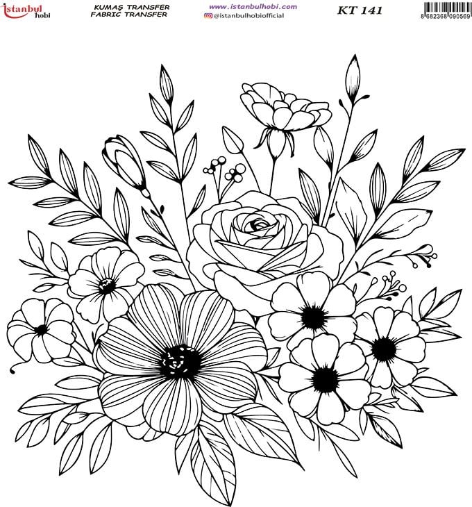 Kumaş Transfer Kağıdı 20x20cm KT-141