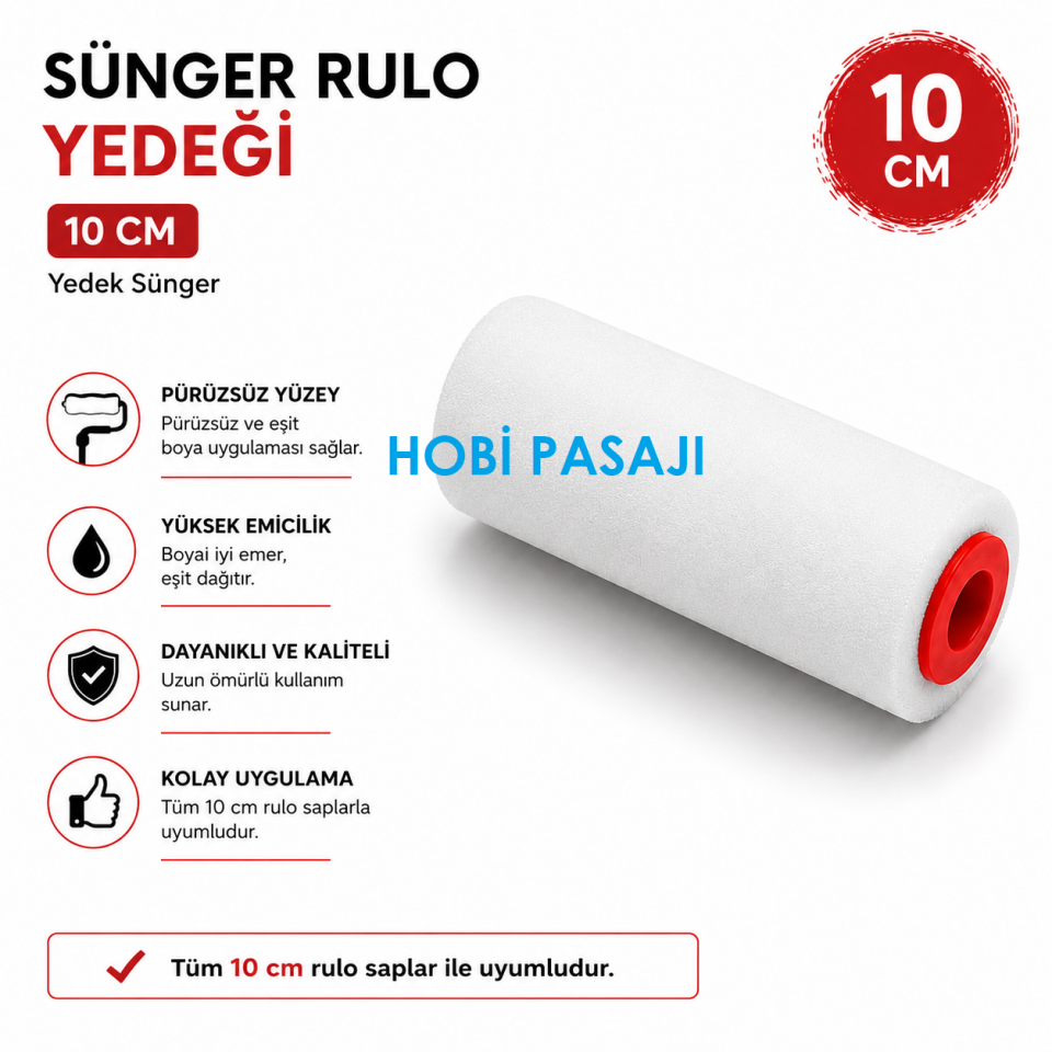 Sünger Rulo Yedek 10cm