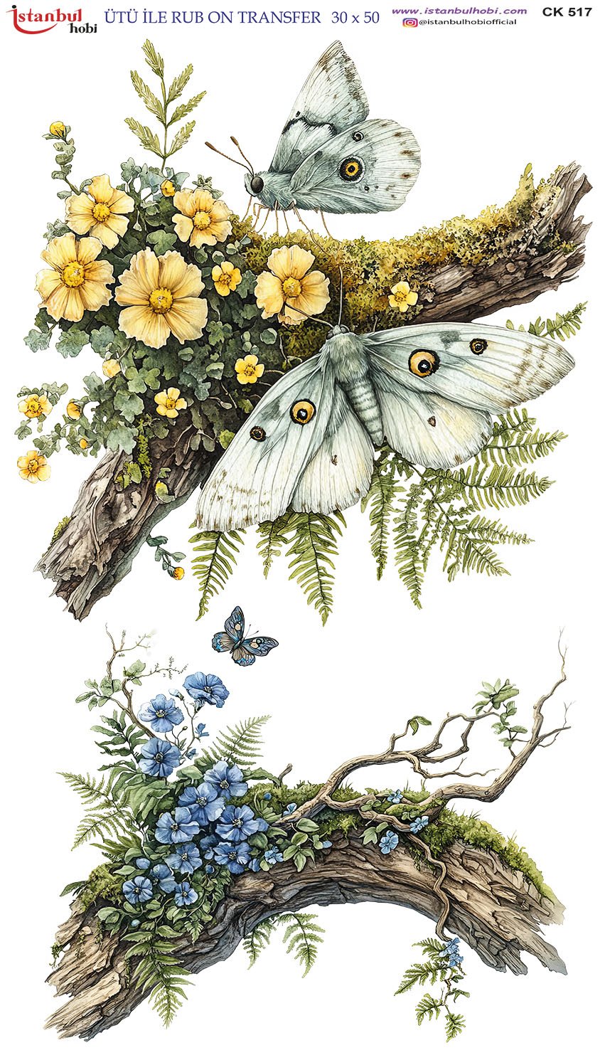 Ütü İle Rub On Transfer 30x50cm CK517