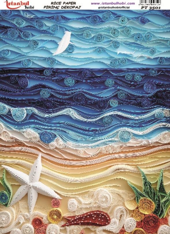 Pirinç Dekopaj Kağıdı 30x42cm PT-3501