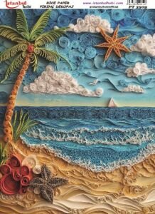 Pirinç Dekopaj Kağıdı 30x42cm PT-3509